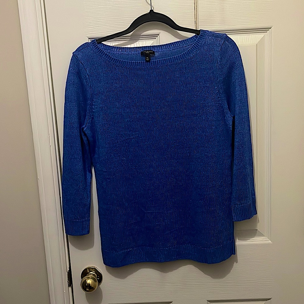 Talbots 100% Linen Knit Sweater